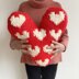 Sweet Heart Chunky Cushion Knitting Pattern