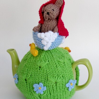 French Bulldog Bath Time Tea Cosy - knitting pattern