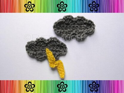 Lightning Cloud Applique