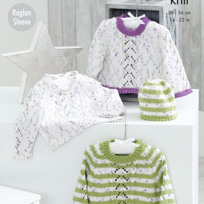 Sweaters & Hat in Cottonsoft Candy DK & Cottonsoft DK - 5205 - Downloadable PDF
