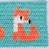 Tribal Fox Baby Blanket