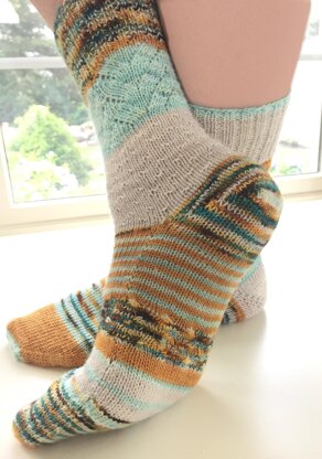 Beach Chair Socks No. 4 "Lost Treasure"