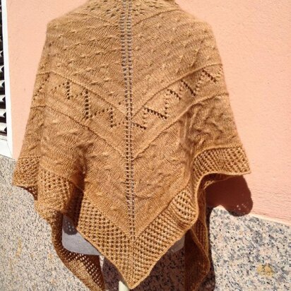 Brown Sugar Shawl - knitting pattern