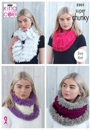 Cowls in King Cole Super Chunky & Tufty - 5201 - Downloadable PDF