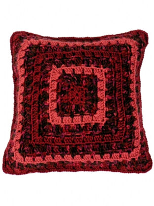 Granny Pillow in Caron Simply Soft & Simply Soft Paints - Downloadable PDF