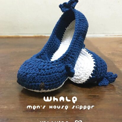 Whale Men’s House Slipper