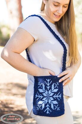 Snowflake Tapestry Bag