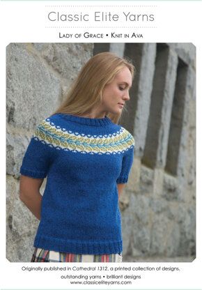 Lady of Grace Pullover in Classic Elite Yarns Ava - Downloadable PDF