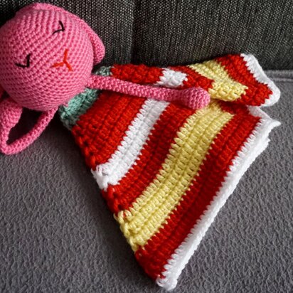 Cuddle Cloth Colorfull Striped Bunny!