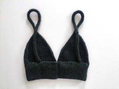 Knitted bralette with bow