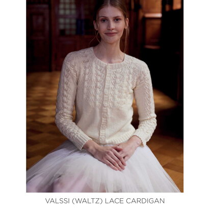 Valssi (Waltz) Lace Cardigan in Novita - 0070015 - Downloadable PDF - knitting pattern