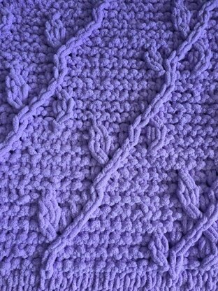 Diagonal Vines Blanket