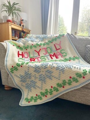 Holly Jolly Christmas Blanket