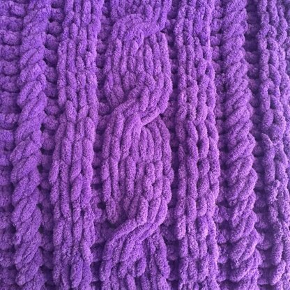 Celtic Cable Knotted Braid Blanket