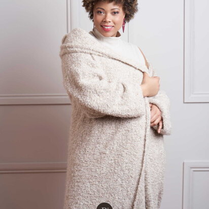 Winter Coat in Rowan Soft Boucle - Downloadable PDF