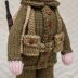 Knitted WWII Soldier