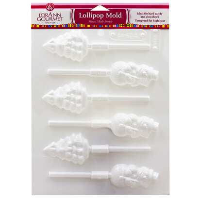 LorAnn Oils Snowmen And Christmas Trees Lollipop Sheet Mold