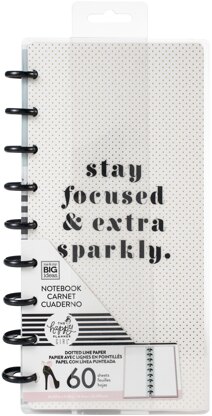 Happy Planner Half Sheet Notebook 9.5"X4.62" 60/Pkg - Glam Girl
