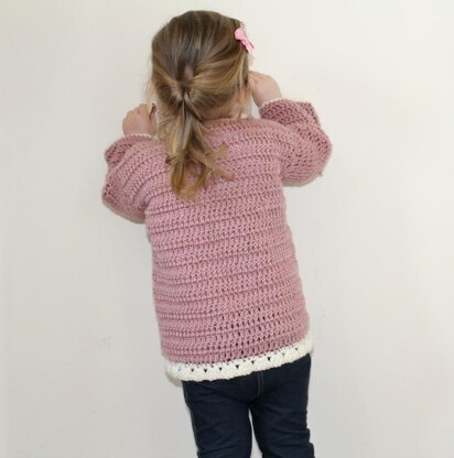 PDF14 Crochet Frill Cardigan