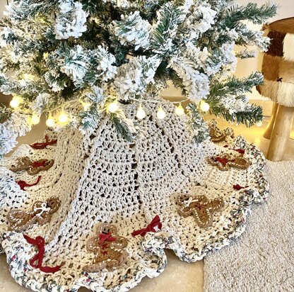 Gingerbread Christmas Tree Skirt