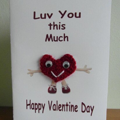 Valentine day card - Luv you this much