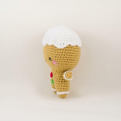 Ginger the Gingerbread Man Amigurumi