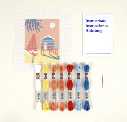 DMC Beach House Tapestry Kit - 12 x 15cm