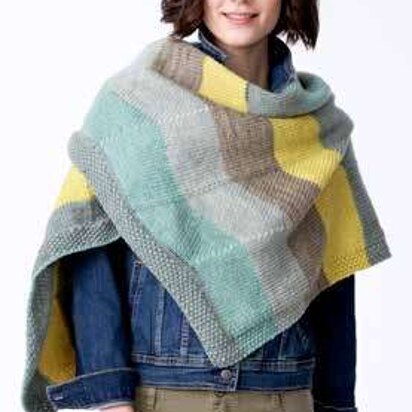 Zig Zag Knit Shawl in Bernat Pop! - Downloadable PDF