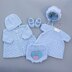 Agnes Baby Dress and Pants knitting pattern 18" chest size