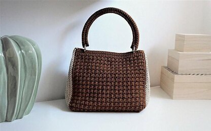 Crossed Stitch Double Colour Bag