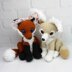 Vixie Fennec & Reyn Blackfoot Fox Amigurumi