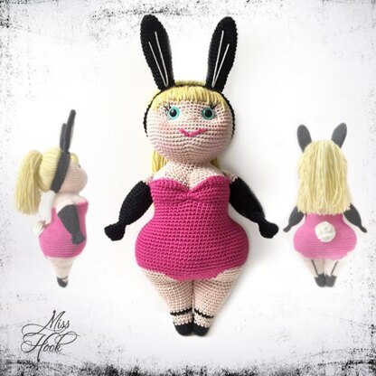 Miss Honey Bunny, amigurumi doll crochet pattern