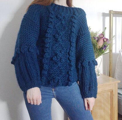 Chunky Cable & Bobble Jumper