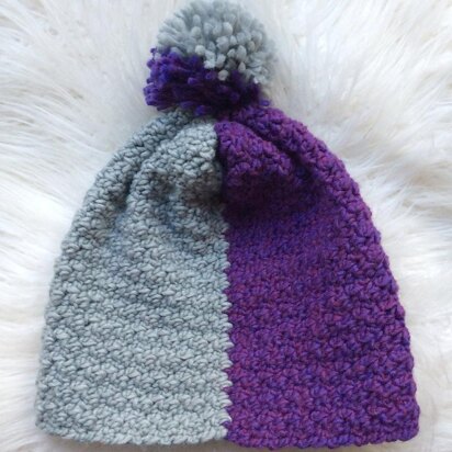 Color Block Slouchy Hat