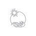 Hero Arts Fancy Dies - Sun And Waves Window