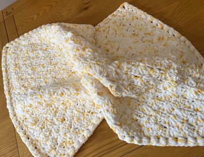 Peaches & Cream baby blanket