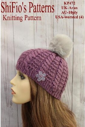 Knitting pattern ladies hat on circular needles  #472