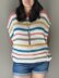 Arie Happy Shiny Stripe Summer Adjustable Wrap Top