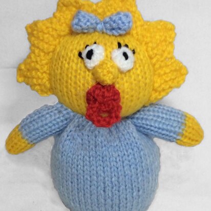 Maggie Simpson choc orange cover / toy