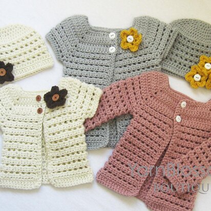 Toddler Cardigan and Beanie