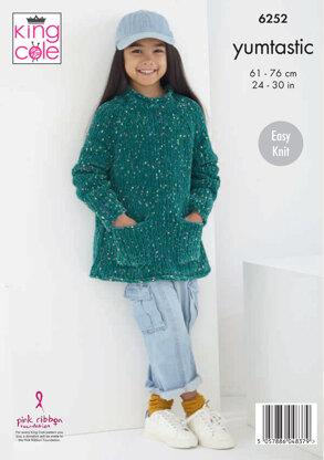 Sweaters and Bag Knitted in King Cole Yumtastic - P6252 - Leaflet