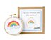 The Stranded Stitch Mini Rainbow Cross Stitch Kit - 3 inches