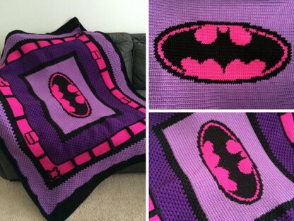 Batman (square) by Maninthebook on Kandi Patterns