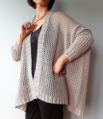 Angelina - easy trendy cardigan (knit)