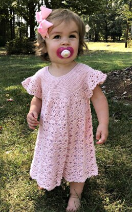 Toddler Crocheted Dress with Slip Printable