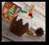 Flaming Christmas Pudding Chocolate Orange Cover Knitting Pattern