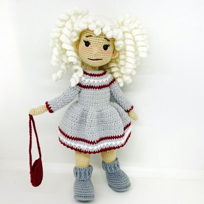 Amigurumi doll, crochet doll Gerda