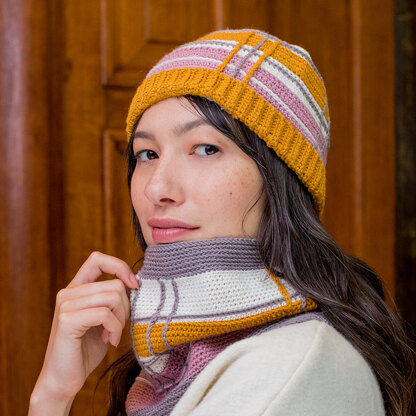 Tiffany Cowl & Hat - Crochet Pattern for Women in MillaMia Naturally Soft Merino