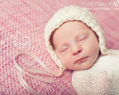 Easy Bulky Bonnet Crochet Pattern 328