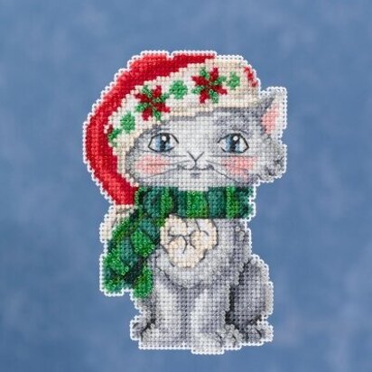 Mill Hill JimShore Pint Size Christmas - Kitty - 3.25inx4.75in